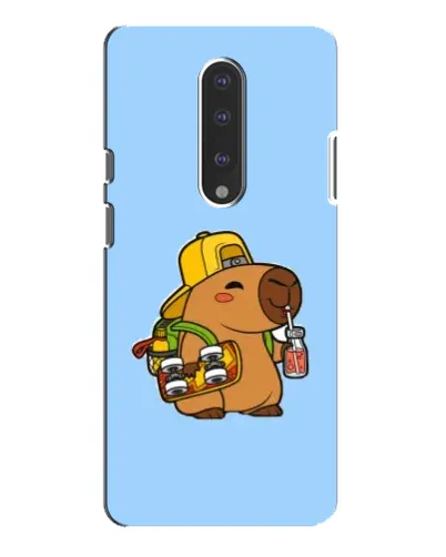 Чехол для OnePlus 7 Pro с картинкой «Капибара на скейте»