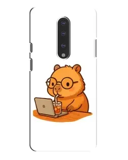 Чехол для OnePlus 7 Pro с картинкой «Капибара с ноутбуком» Чехол для OnePlus 7 Pro с картинкой «Капибара с ноутбуком»