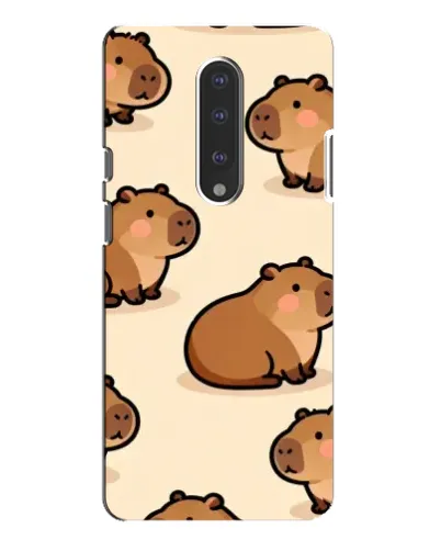 Чехол для OnePlus 7 Pro с картинкой «Паттерн милых капибар»