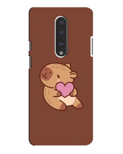 Чехол для OnePlus 7 Pro с картинкой «Капибара с сердцем»