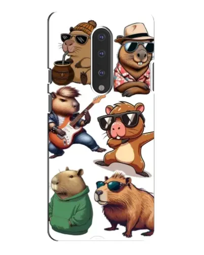 Чехол для OnePlus 7 Pro с картинкой «Крутые капибары музыканты»