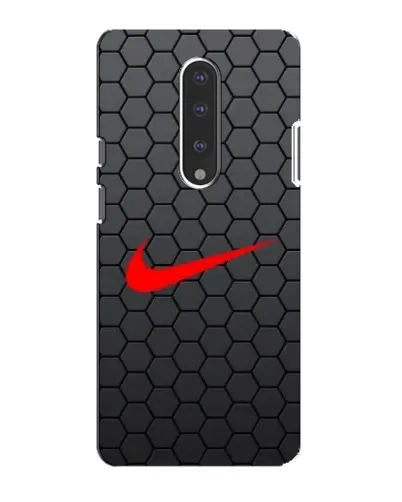Чехол для OnePlus 7 с картинкой «Nike — карбоновая сетка»