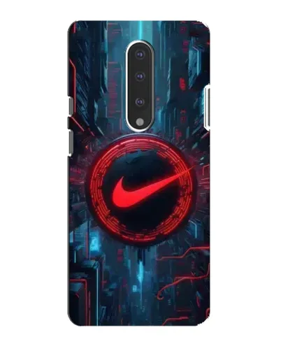 Чехол для OnePlus 7 с картинкой «Техногенный стиль Nike»