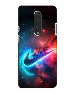 Чехол для OnePlus 7 с картинкой «Огненный логотип Nike»