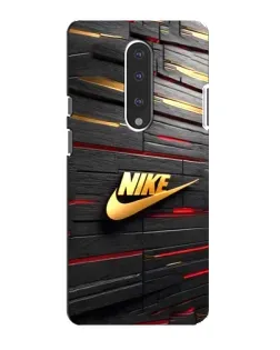 Чехол для OnePlus 7 с картинкой «Золотой Nike на металле»