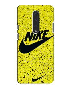 Чехол для OnePlus 7 с картинкой «Желтый текстурный Nike»