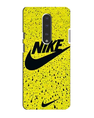 Чехол для OnePlus 7 с картинкой «Желтый текстурный Nike»