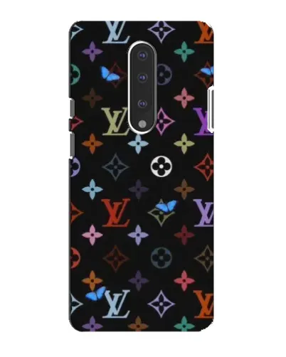 Чохол для OnePlus 7 з картинкою «Кольорова монограма LV»