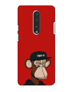 Чехол для OnePlus 7 с картинкой «Bored Ape — красный фон»