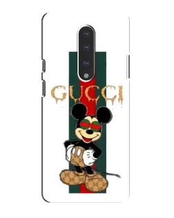 Чехол для OnePlus 7 с картинкой «Микки Маус Gucci — полосы»