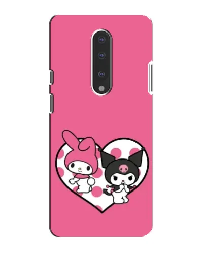 Чехол для OnePlus 7 с картинкой «Kuromi и My Melody»
