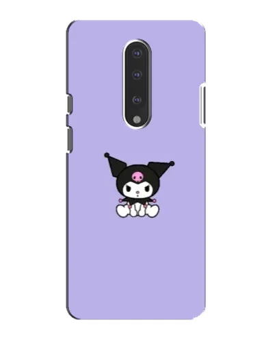 Чехол для OnePlus 7 с картинкой «Kuromi — фиолетовый минимализм»