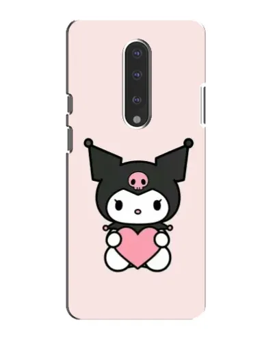 Чехол для OnePlus 7 с картинкой «Kuromi и сердце»