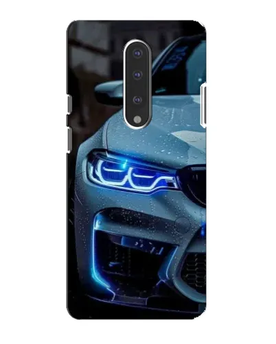 Чехол для OnePlus 7 с картинкой «Взгляд BMW с синими фарами»