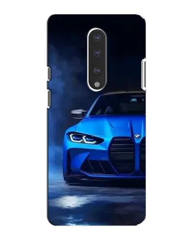Чехол для OnePlus 7 с картинкой «Голубая BMW M4»