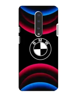 Чехол для OnePlus 7 с картинкой «Логотип BMW и неоновые дуги»