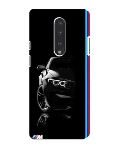 Чехол для OnePlus 7 с картинкой «Силуэт BMW в темноте»