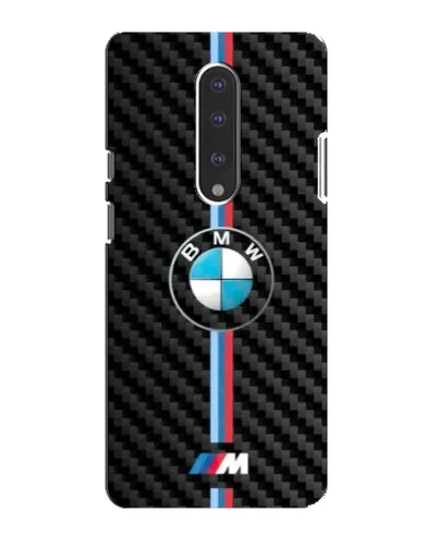 Чехол для OnePlus 7 с картинкой «Эмблема BMW и карбон»