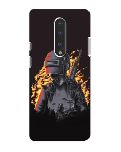 Чехол для OnePlus 7 с картинкой «PUBG — огненный силуэт» Чехол для OnePlus 7 с картинкой «PUBG — огненный силуэт»