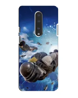 Чехол для OnePlus 7 с картинкой «Десант PUBG — прыжок»