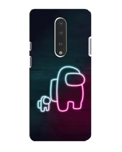 Чехол для OnePlus 7 с картинкой «Among Us неон-арт» Чехол для OnePlus 7 с картинкой «Among Us неон-арт»