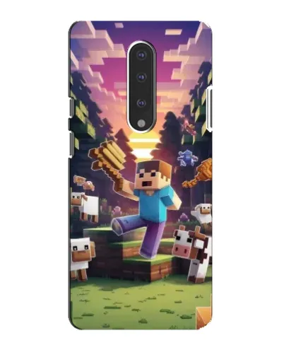 Чехол для OnePlus 7 с картинкой «Стив на ферме»