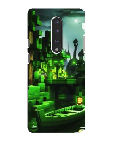 Чехол для OnePlus 7 с картинкой «Minecraft лесной пейзаж»