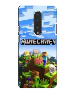 Чехол для OnePlus 7 с картинкой «Minecraft классический мир»