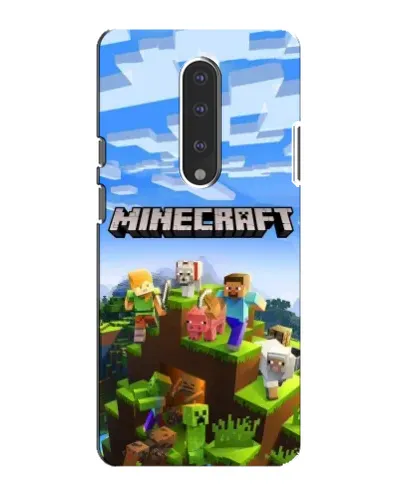 Чехол для OnePlus 7 с картинкой «Minecraft классический мир»