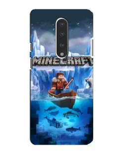 Чехол для OnePlus 7 с картинкой «Minecraft ледяной мир»