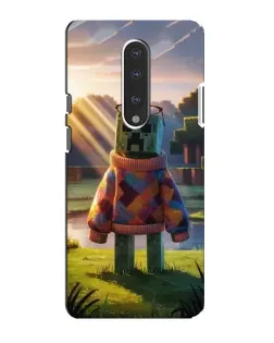 Чехол для OnePlus 7 с картинкой «Крипер в свитере»