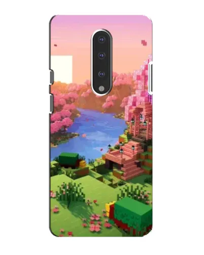 Чехол для OnePlus 7 с картинкой «Розовое дерево Minecraft»