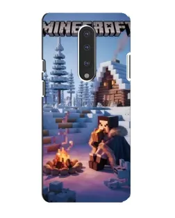 Чехол для OnePlus 7 с картинкой «Зимний Minecraft»