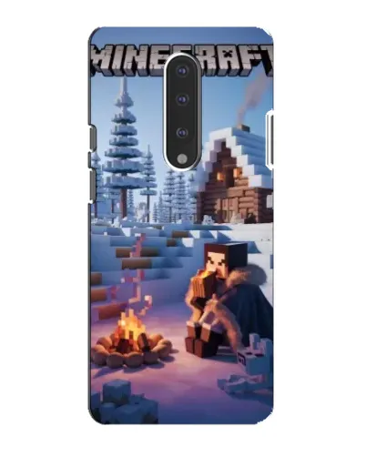 Чехол для OnePlus 7 с картинкой «Зимний Minecraft»