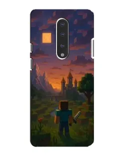 Чехол для OnePlus 7 с картинкой «Стив у башни»