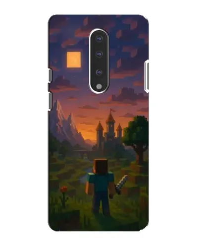 Чехол для OnePlus 7 с картинкой «Стив у башни»