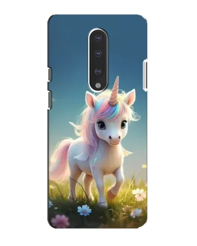 Чехол для OnePlus 7 с картинкой «Единорог на поляне»