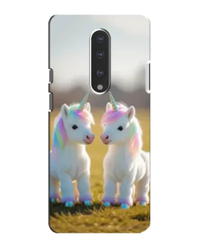 Чехол для OnePlus 7 с картинкой «Пара единорогов»