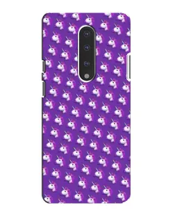 Чехол для OnePlus 7 с картинкой «Единороги на фиолетовом»