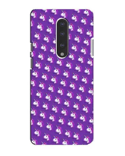 Чехол для OnePlus 7 с картинкой «Единороги на фиолетовом»