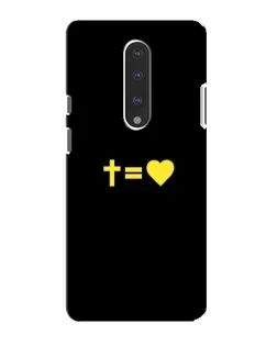 Чехол для OnePlus 7 с картинкой «Сердце и Крест»