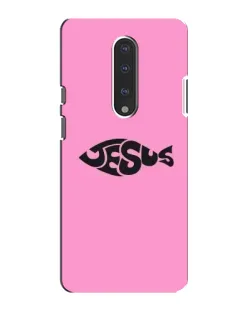Чехол для OnePlus 7 с картинкой «Розовый символ  Jesus»