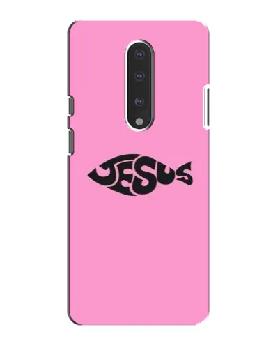 Чехол для OnePlus 7 с картинкой «Розовый символ Jesus» Чехол для OnePlus 7 с картинкой «Розовый символ Jesus»