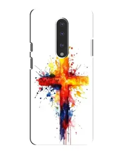 Чехол для OnePlus 7 с картинкой «Акварельный крест»
