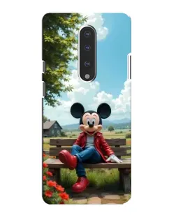 Чохол для OnePlus 7 з картинкою «Міккі на лавці»