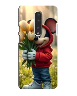 Чохол для OnePlus 7 з картинкою «Міккі з тюльпанами»
