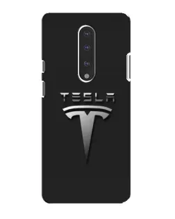 Чехол для OnePlus 7 с картинкой «Стальной логотип Tesla»