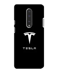 Чехол для OnePlus 7 с картинкой «Tesla White Logo»