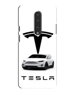 Чехол для OnePlus 7 с картинкой «Tesla White Style»