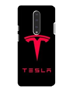 Чехол для OnePlus 7 с картинкой «Tesla Red Logo»